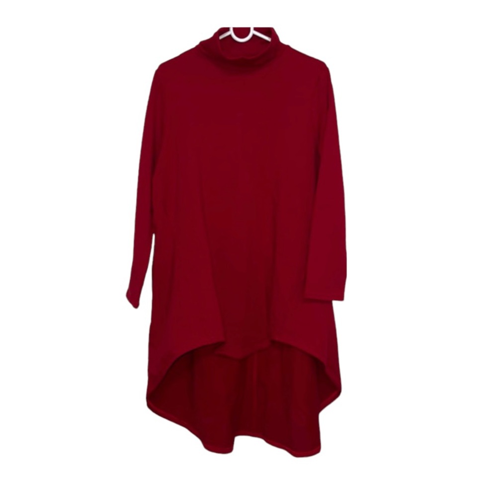 YesNo, high low sweater dress, large, maginta